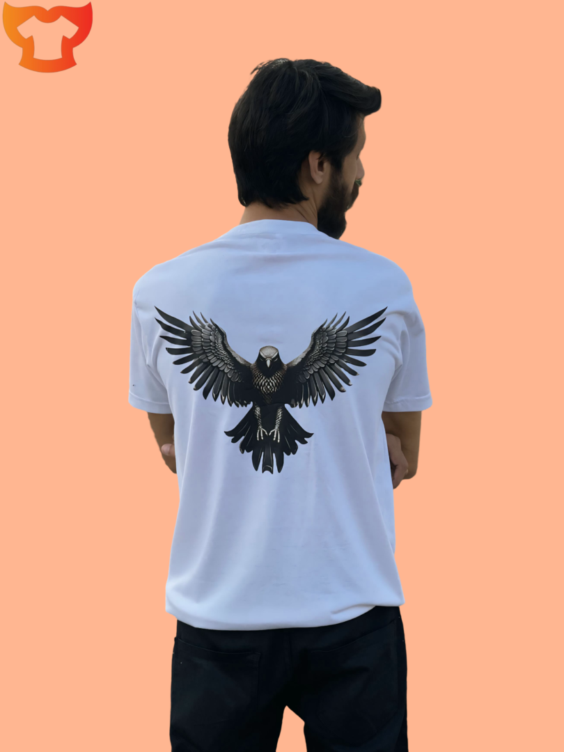 Metallic Eagle White T-Shirt