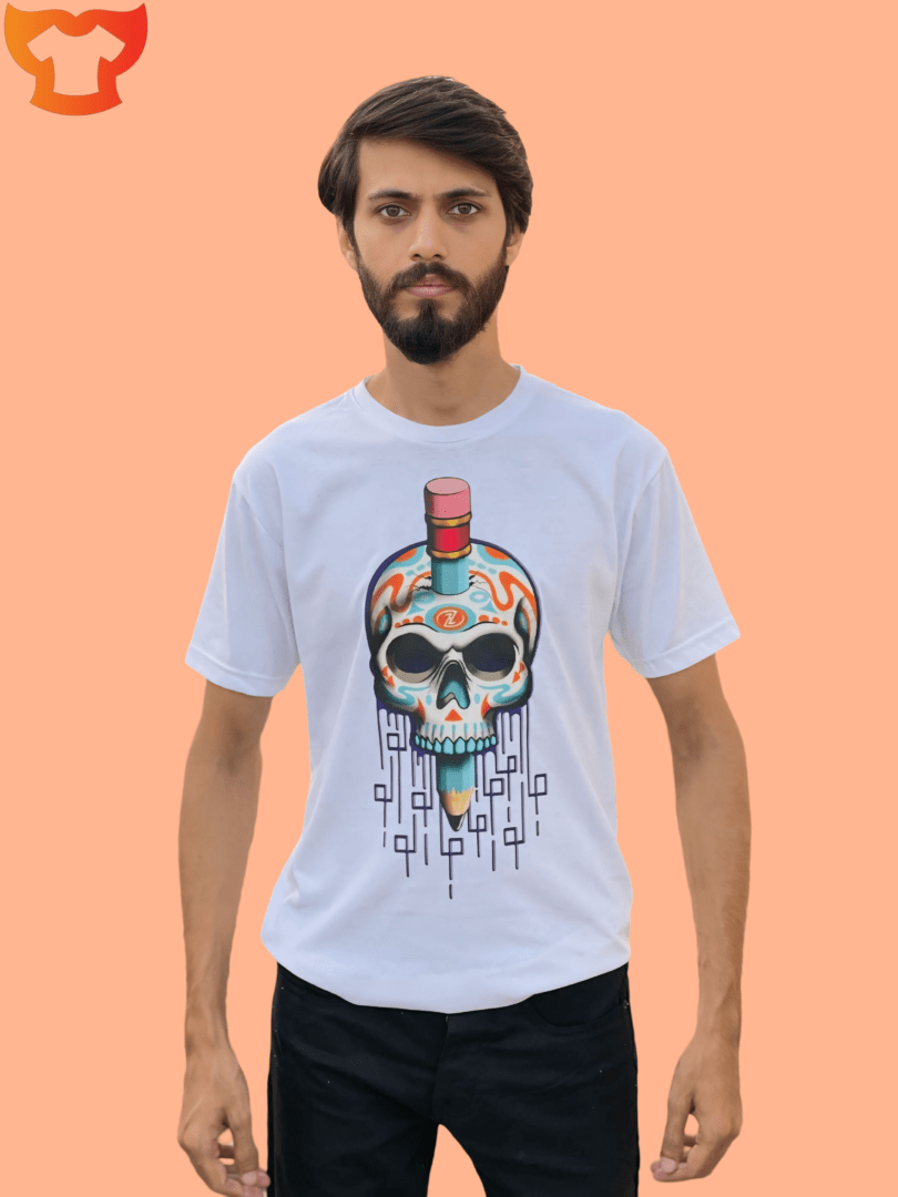 White Skeleton Graphic T-Shirt