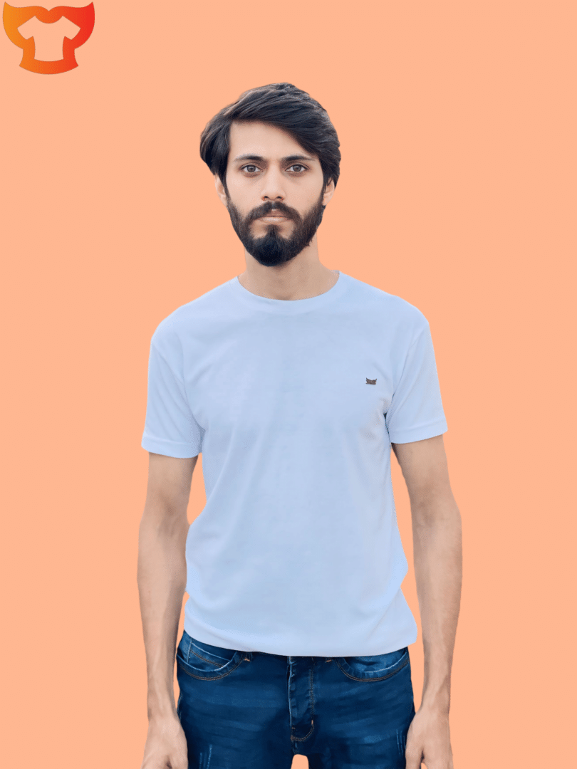 WHITE AND BLACK PLAIN SHIRT - Image 2