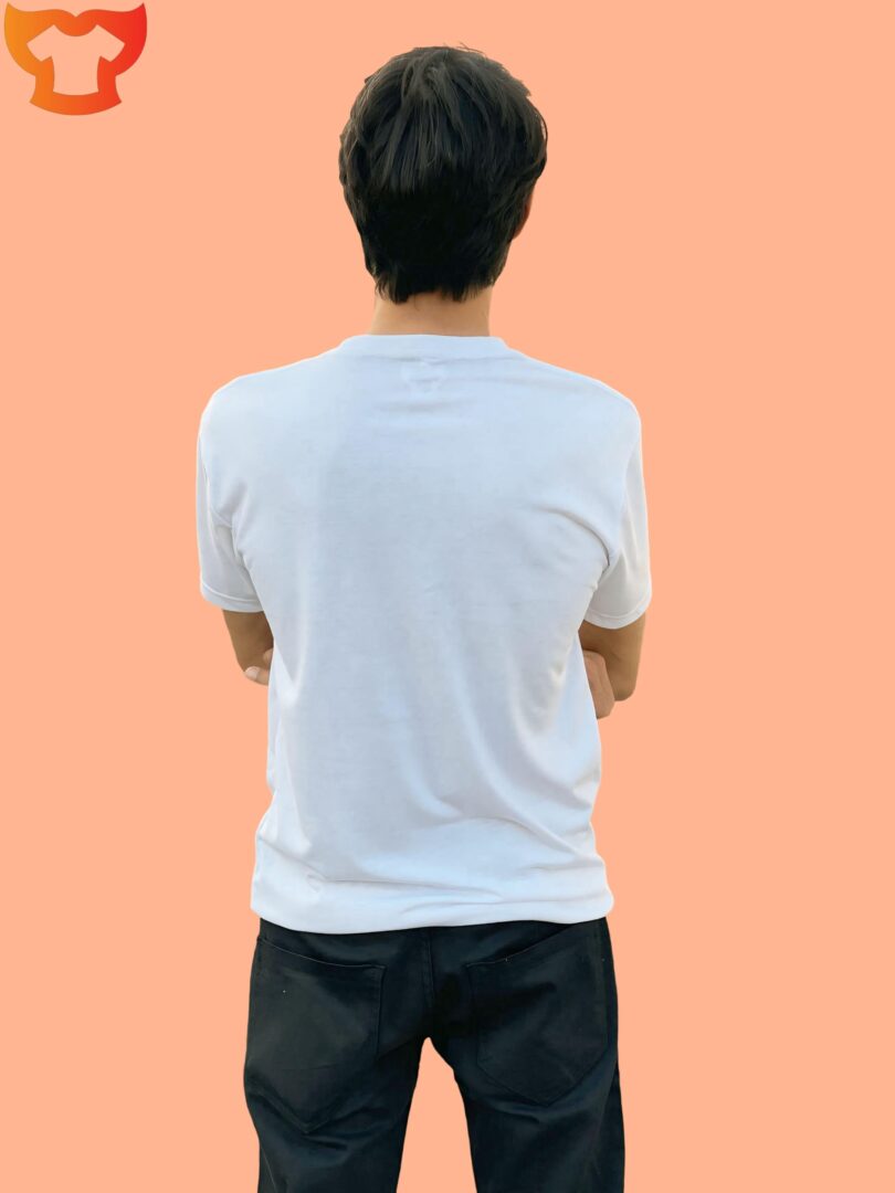 WHITE AND BLACK PLAIN SHIRT - Image 4